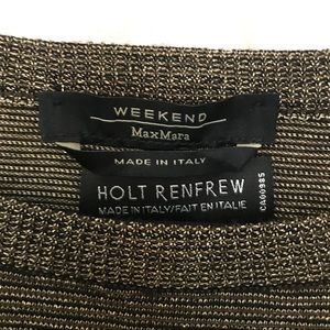 MaxMara Weekend Holt Renfrew gold thread top